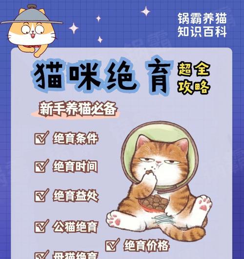猫绝育后的注意事项（细心呵护，让猫咪更健康）(图1)