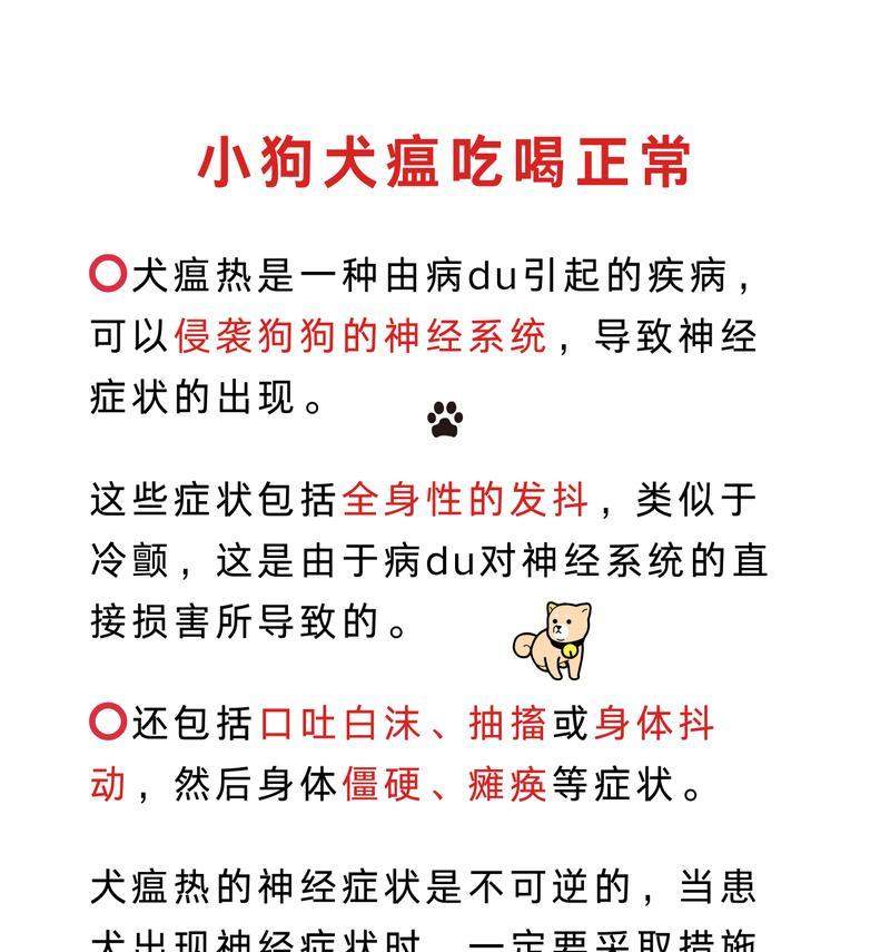 狗狗两个月得了犬瘟病,注意这些症状!(详细了解犬瘟的常见症状与治疗方法)(图3) 狗狗两个月得了犬瘟病,注意这些症状!(详细了解犬瘟的常见症状与治疗方法)(图3)