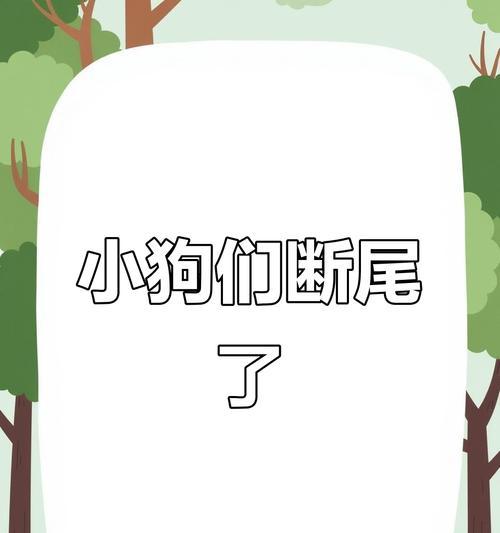 狗狗断尾的常用方法及优劣比较(选择适合狗狗的断尾方法,关爱它的健康成长)(图3) 狗狗断尾的常用方法及优劣比较(选择适合狗狗的断尾方法,关爱它的健康成长)(图3)