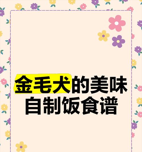 金毛幼犬的饮食搭配指南（为您的金毛幼犬提供健康的饮食选择）(图2)